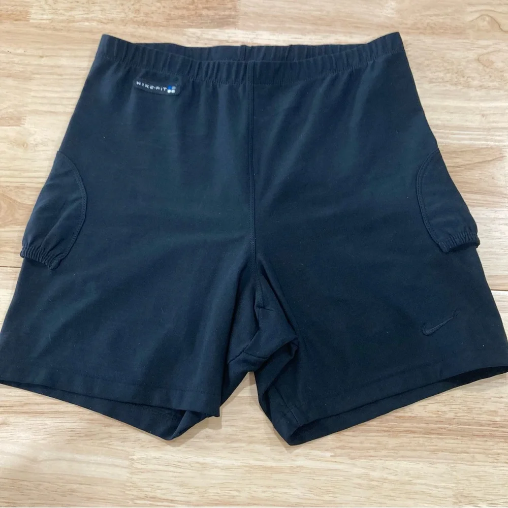 Nike Fit Black Girls Athletic Compression Tennis Running Shorts Size L 12-14
